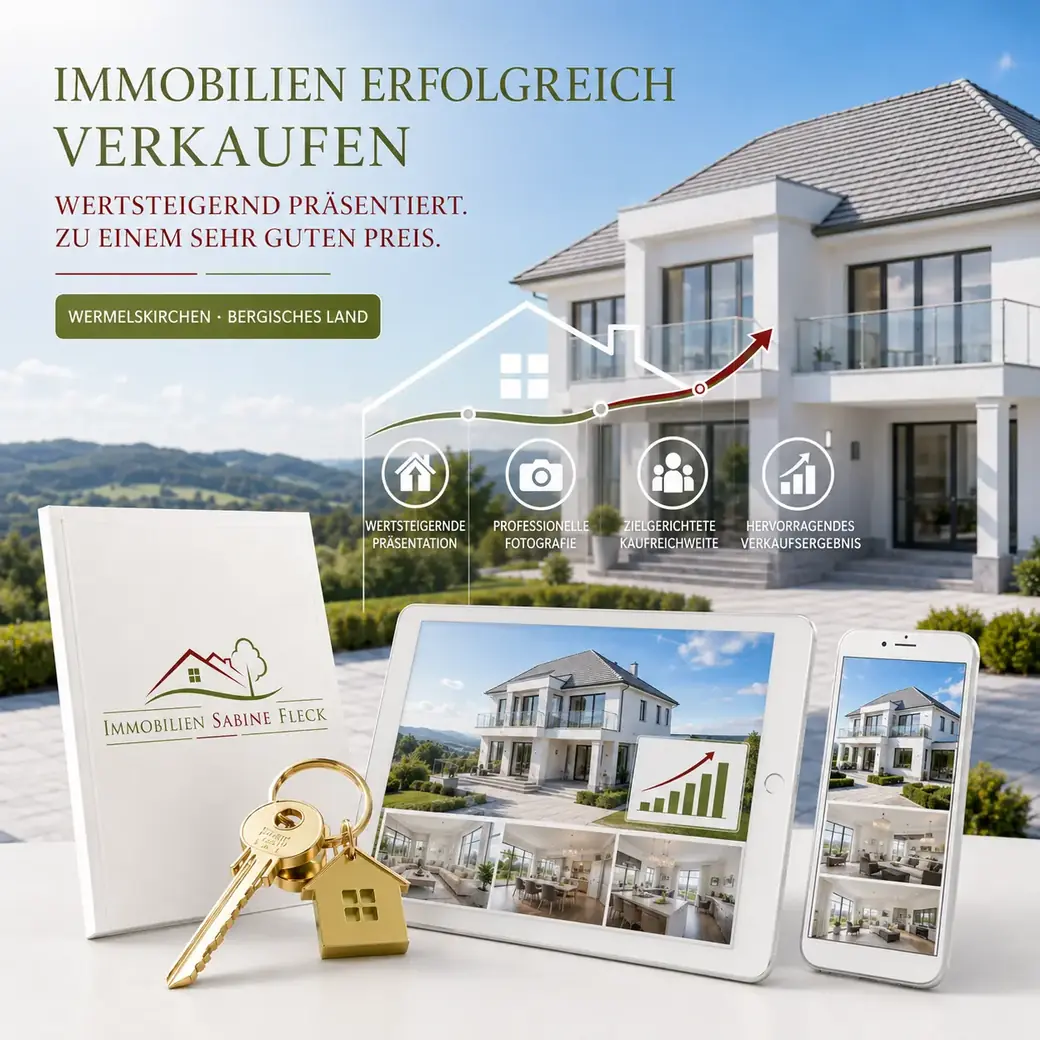 Immobilie erfolgreich verkaufen in Wermelskirchen und Bergisches Land – professionelle Fotografie und wertsteigernde Präsentation